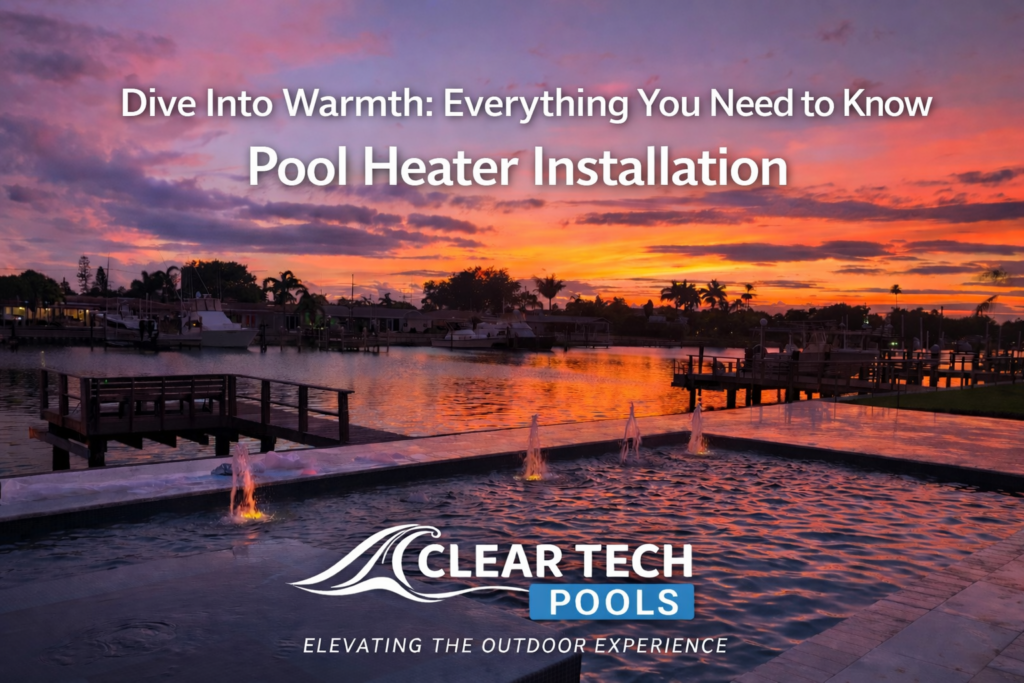 Heated pool installation